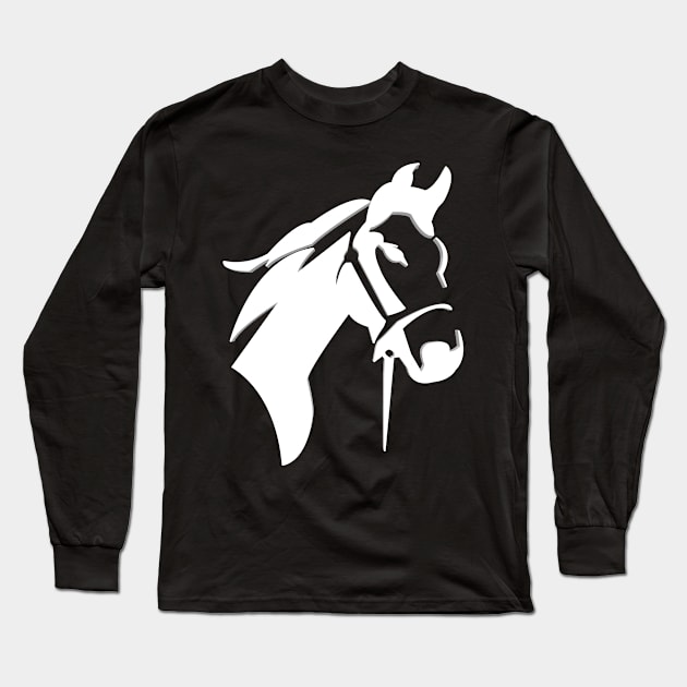 Horse strong Horse Head Long Sleeve T-Shirt by FromBerlinGift